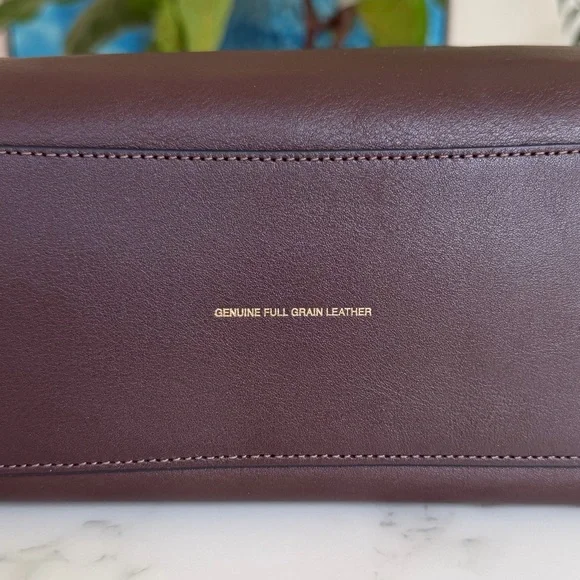 Coach Brooklyn Shoulder Bag 39 Maple Brown Brass XL Leather Shoulder Bag CU044 - Picture 7 of 16